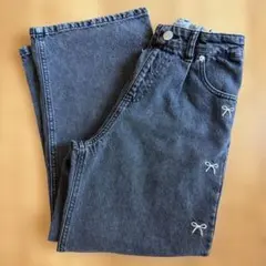 GLOBALWORK デニム あったかGOODデニムワイド 150cm