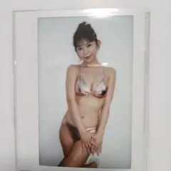 長澤茉里奈 メタリックブルービキニ チェキ - メルカリ
