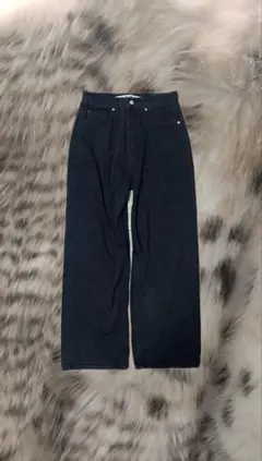 BLACKUP ブラックフレアデニムパンツ
