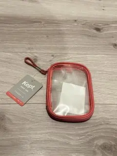Kept アクスタケース 赤 レッド クリアポーチ 新品タグ付き