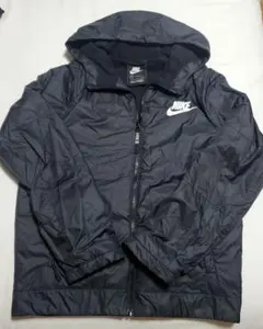 Nike 黒 フード付きナイロンジャケット L
