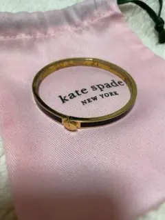 kate spade ゴールド ブラック バングル