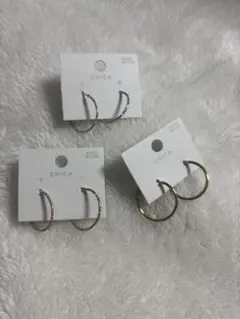 CHICA ３コインズ　ピアス 3点セット