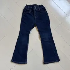 GU デニムパンツ　フレアパンツ　デニム　110