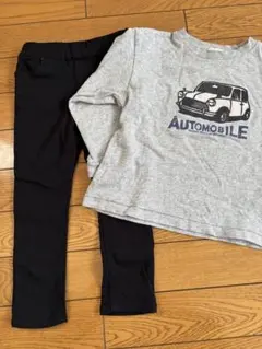 スラップスリップ　黒パンツ　F.O.KIDS 長袖カットソー