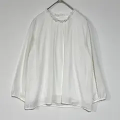 CLOSSHI Biz/しまむら　プルオーバーブラウス　トップス　バール　M