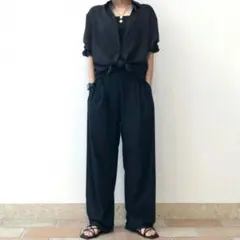 ユニクロ ウルトラストレッチ エアリズム ストレートワイドパンツ 丈長め XL