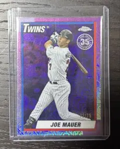 世界75枚限定 2025Topps Joe Mauer インサートカード