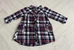 【最終価格】95cm チェックシャツ　長袖トップス