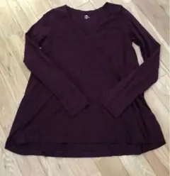 45rpm Tシャツ カットソー チュニック ワンピ 2 フレア ボルドー