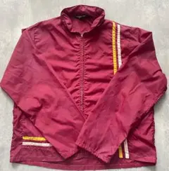 80S90S Eddie Bauer ナイロン100％ボルドーカラー　フード付き