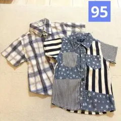 半袖シャツ 95cm☆2枚セット売り 美品