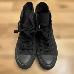 ALL STARコンバース24.5ブラックハイカットスニーカーUS5.5黒