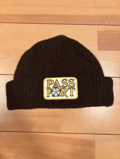 ビーニー ニット帽 ブラウン PASS~PORT