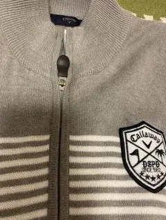 【最終値下げ】Callaway グレー ストライプ ベスト M