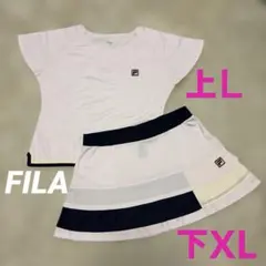 FILA テニスウェア セットアップ ライトピンク 上Ｌ/下XLのサムネイル