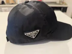 PRADA プラダ ブラック ナイロンキャップ Lサイズ 黒のサムネイル
