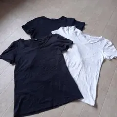 ユニクロ半袖Tシャツセット 黒 白