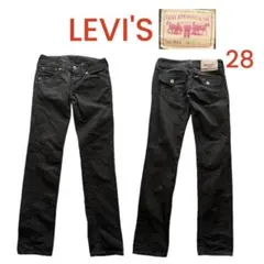 LEVI'S 911 リーバイスブラックスリム28インチ　ハートヒップステッチのサムネイル