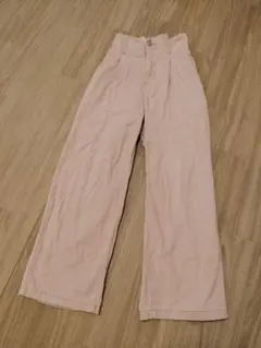 Pinklatte くすみピンク　ハイウエストストレッチパンツ　150 M