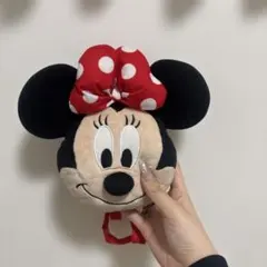 ミニーマウス ポーチ 赤リボン