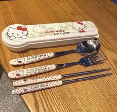 スプーン　キティ　フォーク　お箸　カトラリー　セット　箱つき