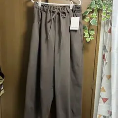 ★しまむらSUNNY HOUSE ハイウエスト ワイドパンツ LL ブラウン