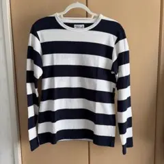 agnis b. ボーダー長袖Tシャツ T1