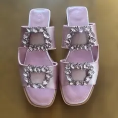 TSURU By MARIKO OIKAWA ビジュー サンダル　未使用のサムネイル