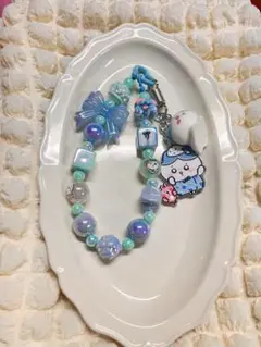 ちい　ハチワレ　ストラップ