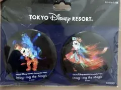 未使用 TDL ディズニー ミッキー ミニー 40周年 缶バッジ 実写のサムネイル