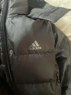 adidas ベンチコート　レディース　ブラック　細身　フード付