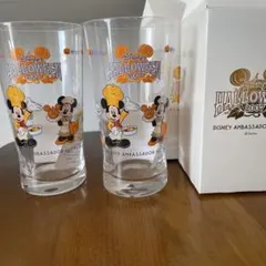 Disney ハロウィン 2007 ガラスコップ 2個セット