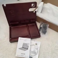 무선 충전 기능을 갖춘 목재 스마트 폰 스탠드 애플 워치