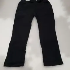 キッズ 110 パンツ ボトムス セラフ 裏起毛 リボン 黒 女の子 秋冬