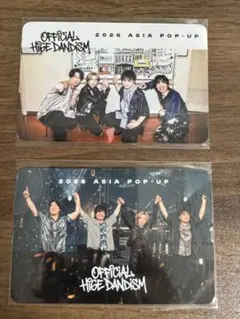 official髭男dism アジアツアー ポップアップ 限定 特典フォトカード