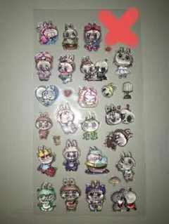 ラブブシール ボンボンドロップシール風シール 3Dシール キャラクターシール