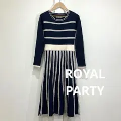 ROYAL PARTY ロイヤルパーティー ストライプ ニット ワンピース