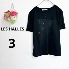 a5743 LES HALLES グラフィック　Tシャツ　半袖　日本製　古着　3