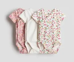 H&M ラップボディスーツ4枚セット　ロンパースのサムネイル