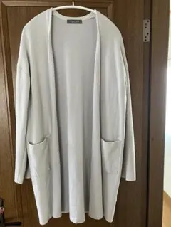 UNITED ARROWS ライトグレー ロングカーディガン