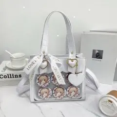 痛バッグ 小さめ 白 推し活 トートバッグ ショルダーバッグ 痛バ 見せバッグのサムネイル