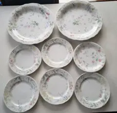 NARUMI 食器　大皿　中皿　花柄　陶器　昭和レトロ