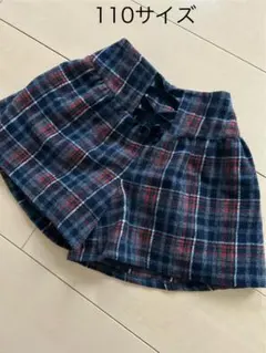 110サイズ チェック柄ショートパンツ