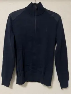 Polo Ralph Lauren ネイビー ジップアップセーター XS