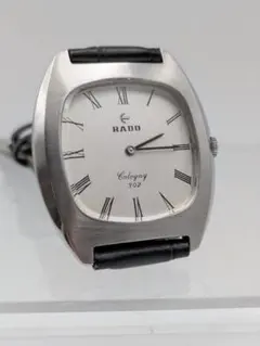 ラドーシルキー腕時計メンズ手巻き白ビンテージスクエア32mm