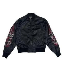 ミ*コ様 harley-davidson フレイムスカジャン ブラック Harley Davidson（ハーレー・ダビッドソン） 90s VINTAGE FLAMES L/S