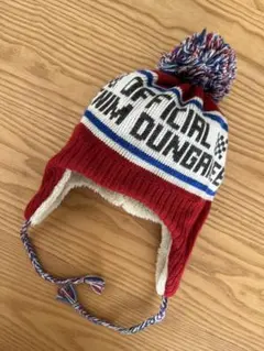 DENIM DUNGAREE ポンポン付きニット帽 S 耳当て