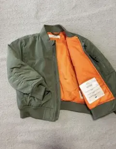 H&M MA-1 フライトジャケット カーキ2-4Y