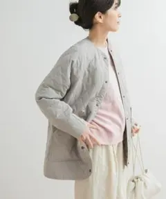 新品◆DOORS◆カポックキルトミドルジャケット《グレージュ》◆アーバンリサーチ